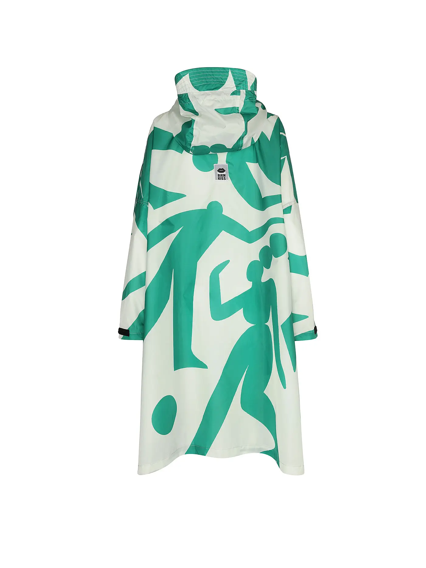 RAINKISS | Regenjacke - Regenponcho RETRO SMILEY | grün